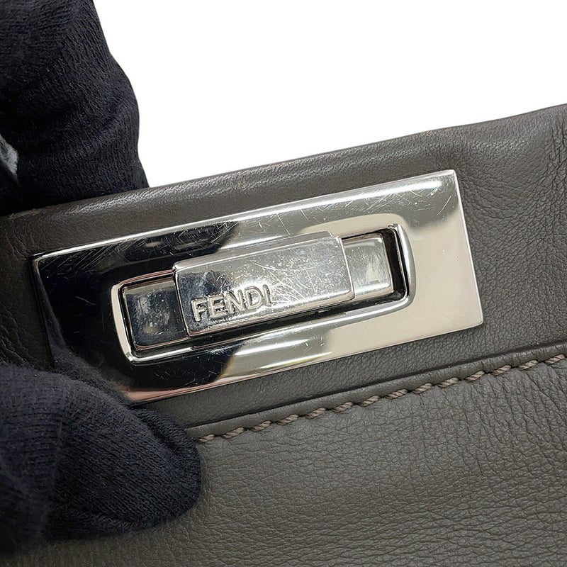 フェンディ ハンドバッグ ピーカブー レギュラー レザー/パイソン 8BN290 FENDI 2wayショルダー
