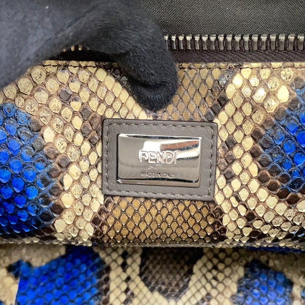 フェンディ ハンドバッグ ピーカブー レギュラー レザー/パイソン 8BN290 FENDI 2wayショルダー