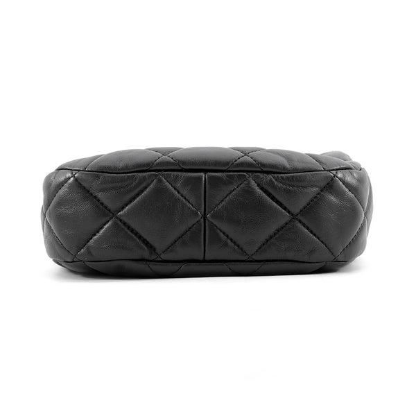 シャネル チェーンショルダーバッグ マトラッセ ココマーク ラムスキン AS3475 CHANEL  2way 黒