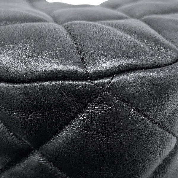 シャネル チェーンショルダーバッグ マトラッセ ココマーク ラムスキン AS3475 CHANEL  2way 黒