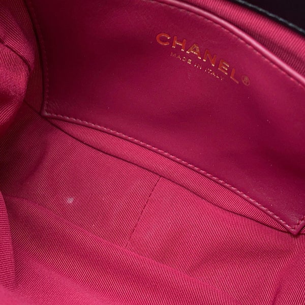 シャネル チェーンショルダーバッグ マトラッセ ココマーク ラムスキン AS3475 CHANEL  2way 黒