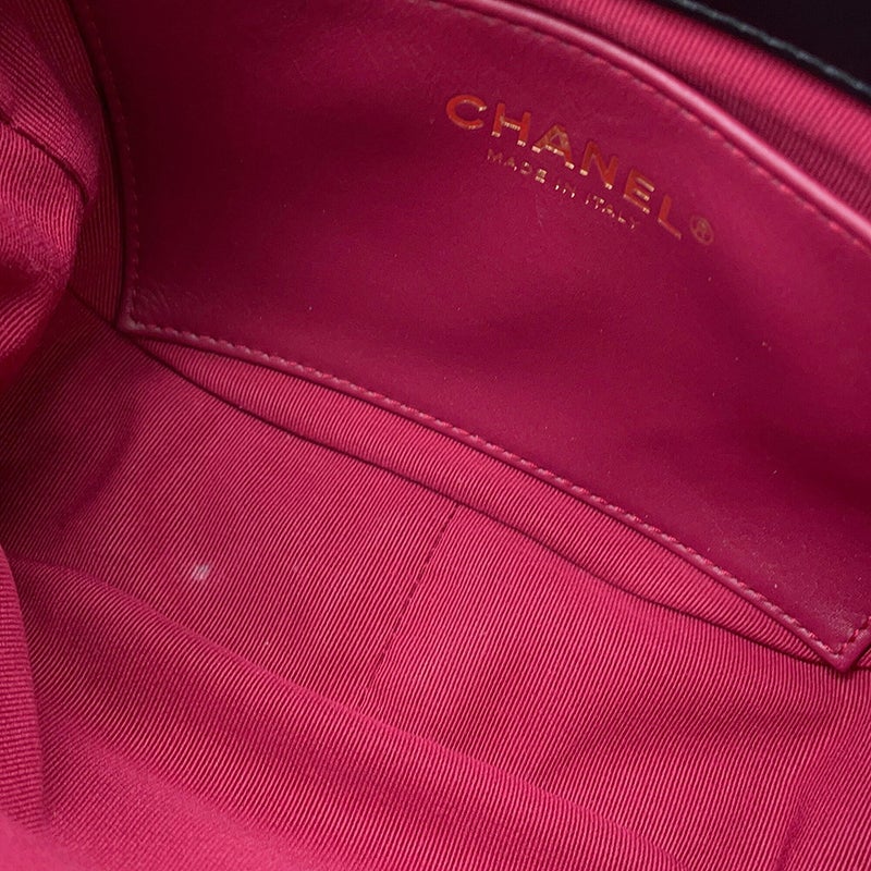 シャネル チェーンショルダーバッグ マトラッセ ココマーク ラムスキン AS3475 CHANEL  2way 黒