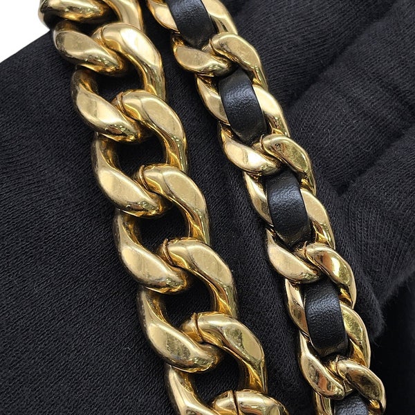 シャネル チェーンショルダーバッグ マトラッセ ココマーク ラムスキン AS3475 CHANEL  2way 黒
