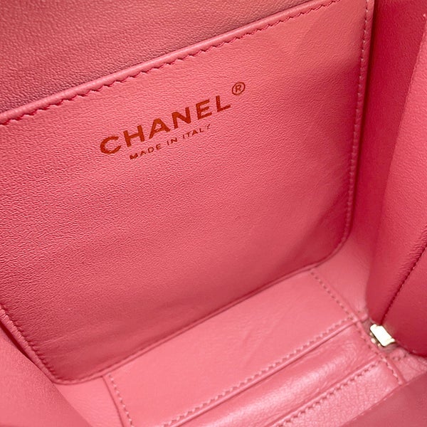 シャネル チェーンショルダーバッグ CCフィリグリー バニティバッグ キャビアスキン AS0988 CHANEL