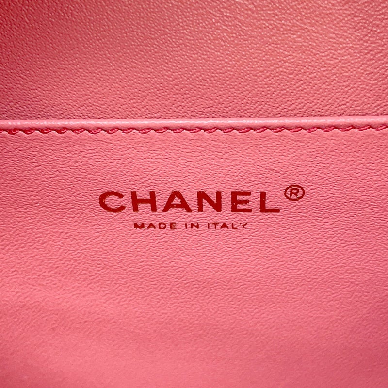 シャネル チェーンショルダーバッグ CCフィリグリー バニティバッグ キャビアスキン AS0988 CHANEL