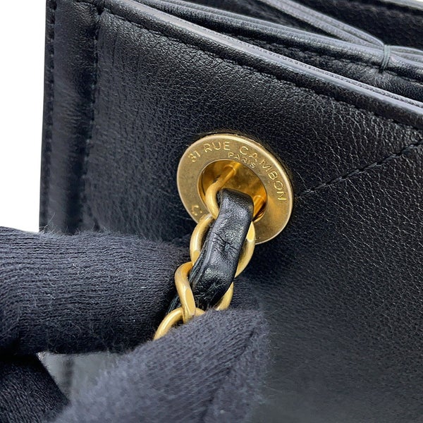 シャネル チェーンショルダーバッグ ショッピングバッグ マトラッセ ココマーク ラムスキン AS2750 CHANEL 黒