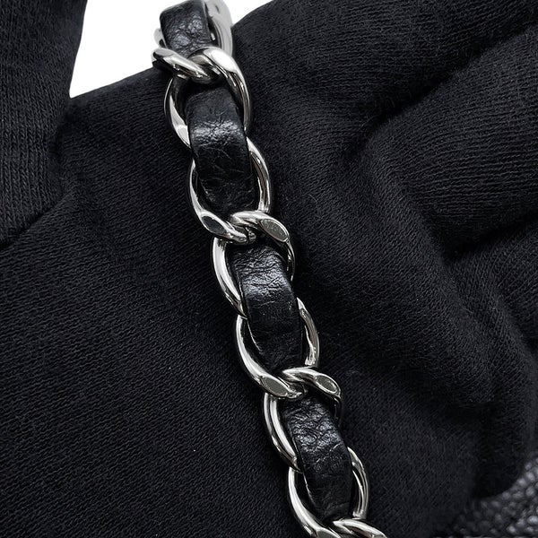 シャネル チェーンショルダーバッグ ミニ クラシック マトラッセ ココマーク キャビアスキン A35200 CHANEL バッグ ミニマト 黒