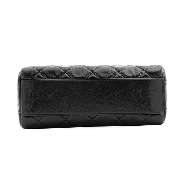 シャネル チェーンショルダーバッグ マトラッセ ココマーク ドーム型 レザー CHANEL バッグ 黒