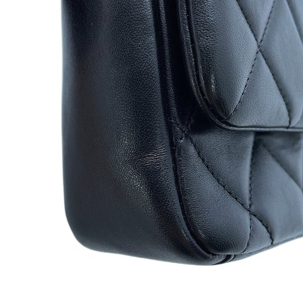 シャネル チェーンショルダーバッグ マトラッセ ココマーク ラムスキン AS2734 CHANEL 黒