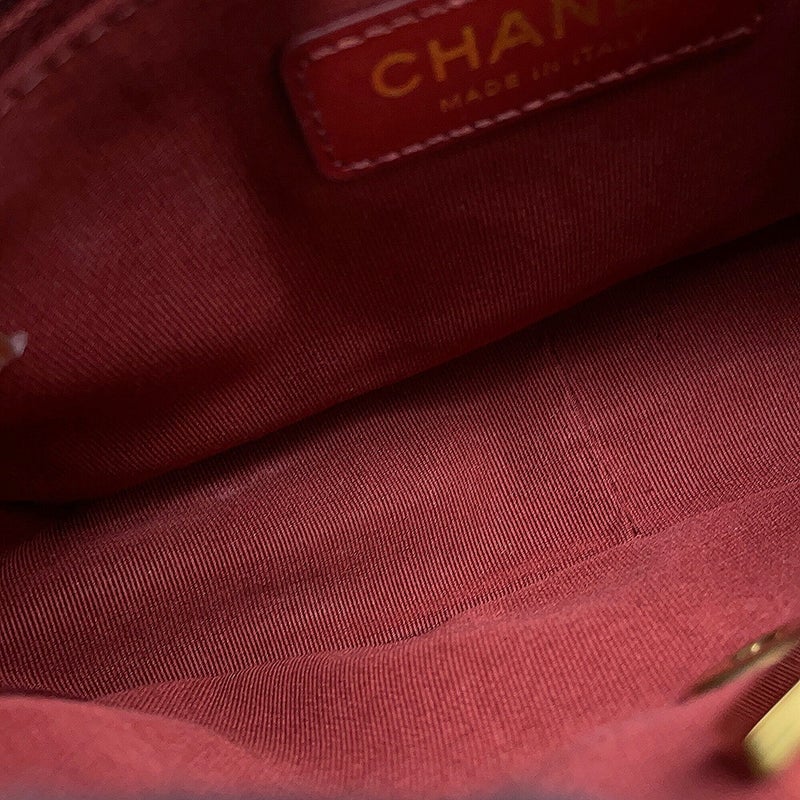 シャネル チェーンショルダーバッグ マトラッセ ココマーク ラムスキン AS2734 CHANEL 黒