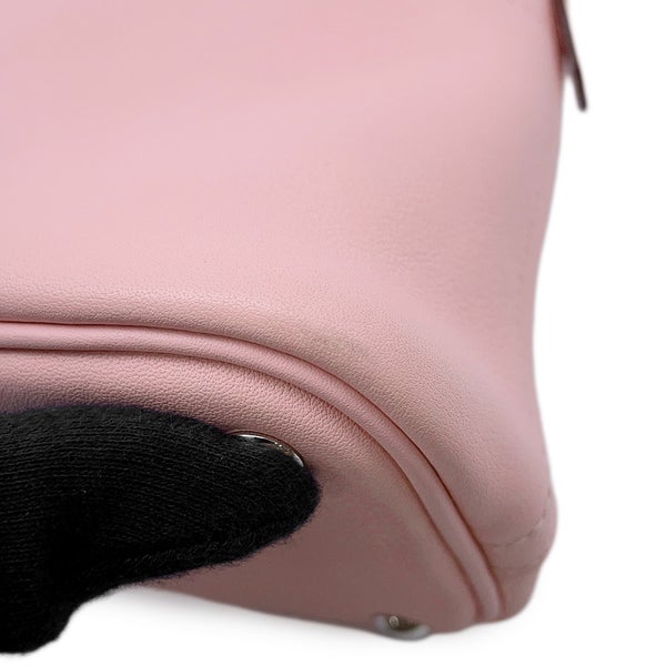 エルメス ハンドバッグ ボリード27 ローズサクラ/シルバー金具 スイフト X刻印 ２wayショルダー