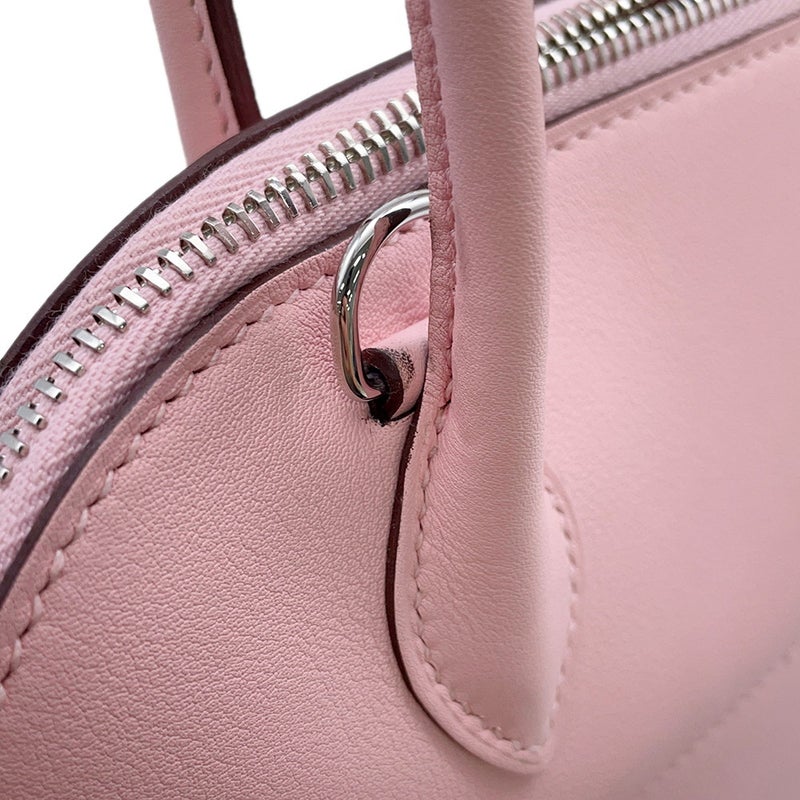 エルメス ハンドバッグ ボリード27 ローズサクラ/シルバー金具 スイフト X刻印 ２wayショルダー