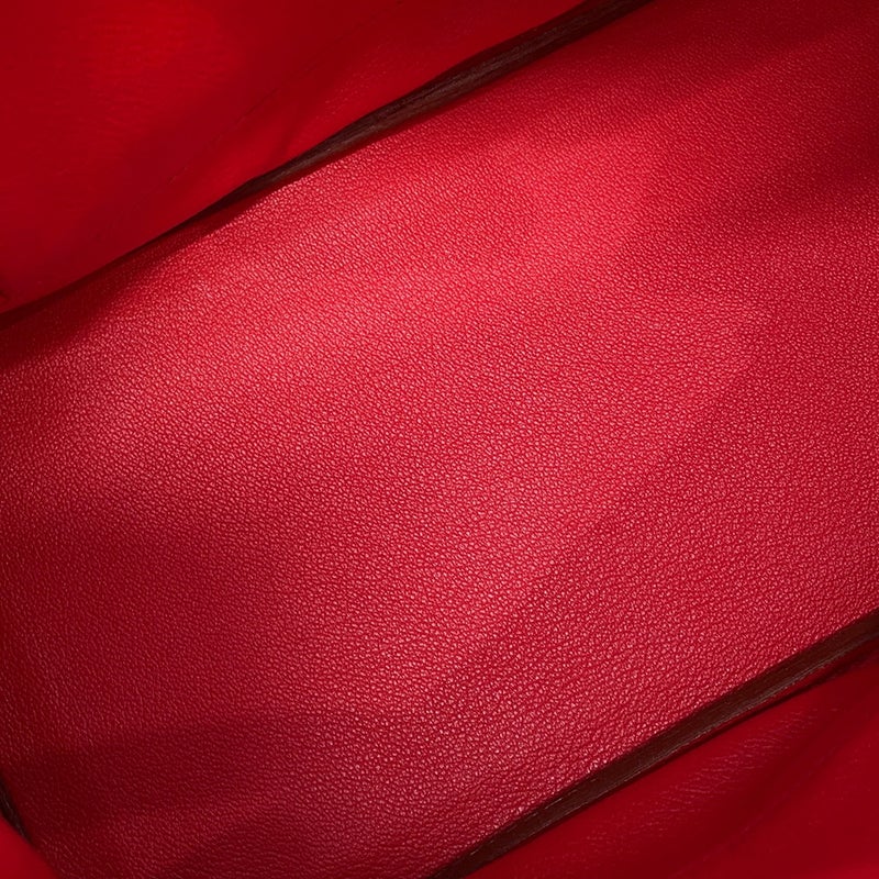 エルメス バーキン30 ルージュヴィフ/ゴールド金具 オーストリッチ □B刻印 HERMES Birkin ハンドバッグ