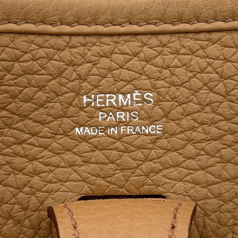 エルメス ショルダーバッグ エブリン3 23 ビスキュイ/シルバー金具 トリヨンクレマンス K刻印 HERMES Evelyne