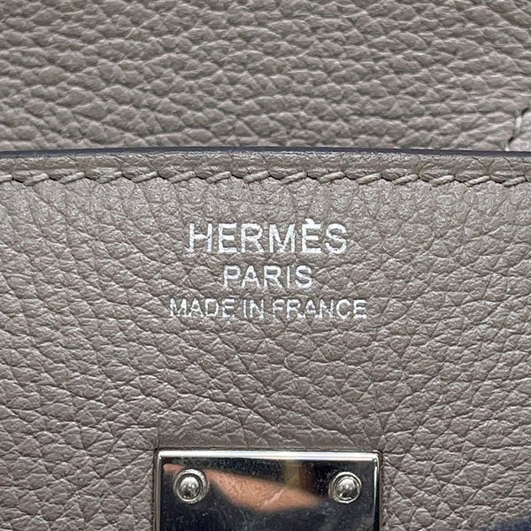 エルメス バーキン25 グリアスファルト/シルバー金具 トリヨンノヴィーヨ HERMES Birkin ハンドバッグ