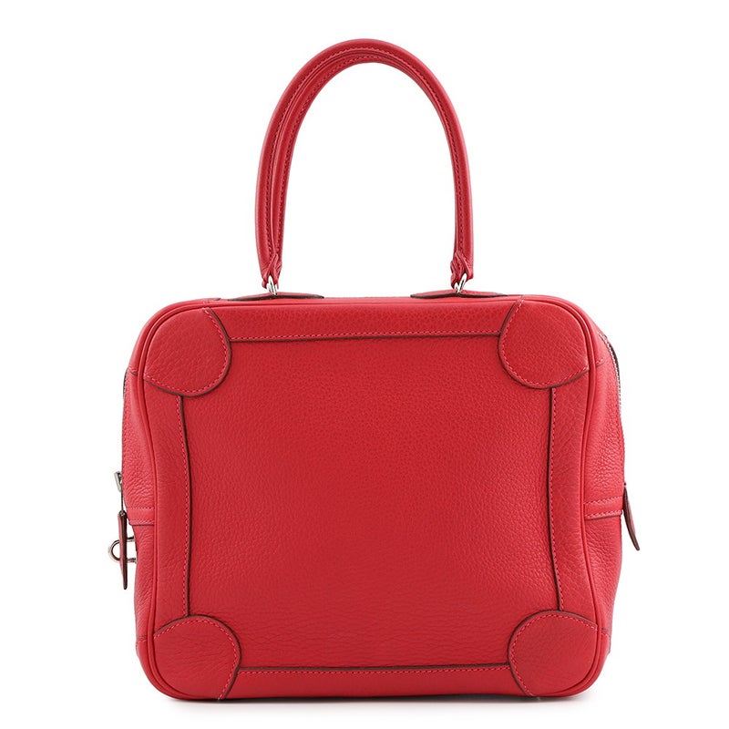 エルメス ハンドバッグ オムニバスPM ヴァーミリオン/シルバー金具 トリヨンクレマンス □H刻印 HERMES バッグ ソルド品