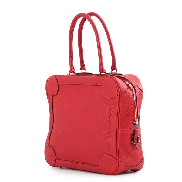 エルメス ハンドバッグ オムニバスPM ヴァーミリオン/シルバー金具 トリヨンクレマンス □H刻印 HERMES バッグ ソルド品