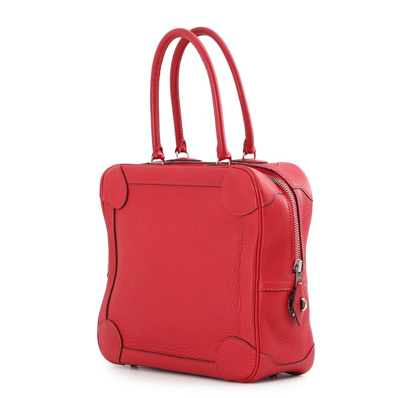エルメス ハンドバッグ オムニバスPM ヴァーミリオン/シルバー金具 トリヨンクレマンス □H刻印 HERMES バッグ ソルド品