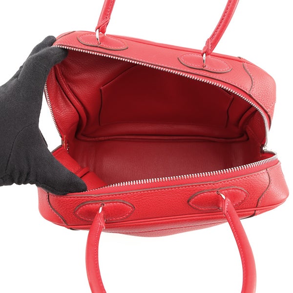 エルメス ハンドバッグ オムニバスPM ヴァーミリオン/シルバー金具 トリヨンクレマンス □H刻印 HERMES バッグ ソルド品