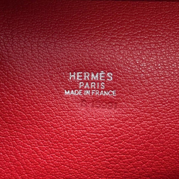 エルメス ハンドバッグ オムニバスPM ヴァーミリオン/シルバー金具 トリヨンクレマンス □H刻印 HERMES バッグ ソルド品