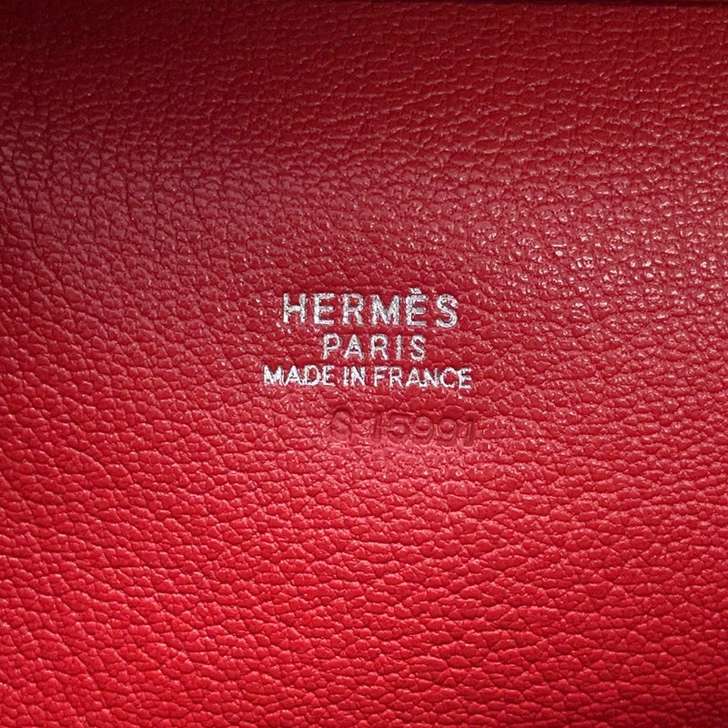エルメス ハンドバッグ オムニバスPM ヴァーミリオン/シルバー金具 トリヨンクレマンス □H刻印 HERMES バッグ ソルド品