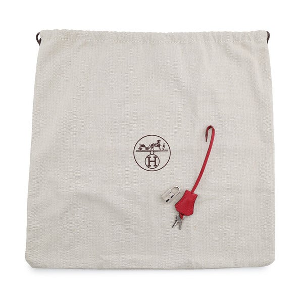エルメス ハンドバッグ オムニバスPM ヴァーミリオン/シルバー金具 トリヨンクレマンス □H刻印 HERMES バッグ ソルド品