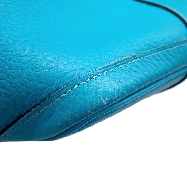 エルメス トートバッグ ガーデンパーティPM ターコイズ/シルバー金具 ネゴンダ □R刻印