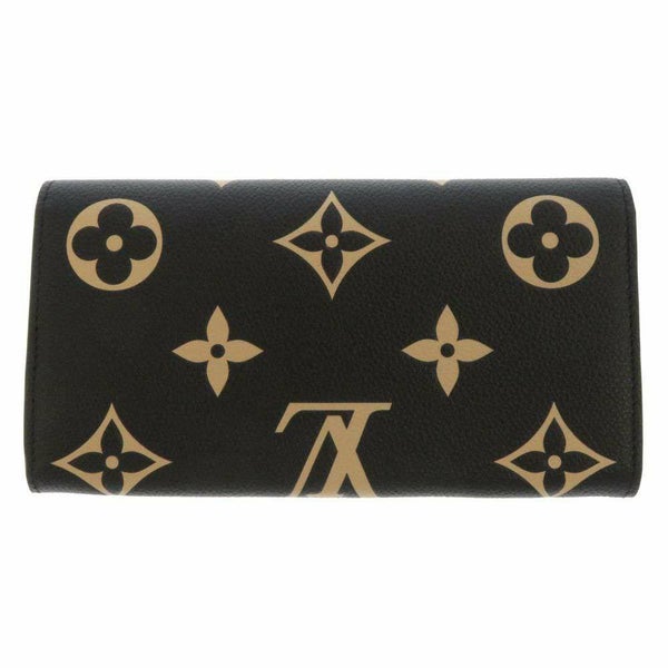 ルイヴィトン 長財布 モノグラム・アンプラント ポルトフォイユ・サラ M80496 黒