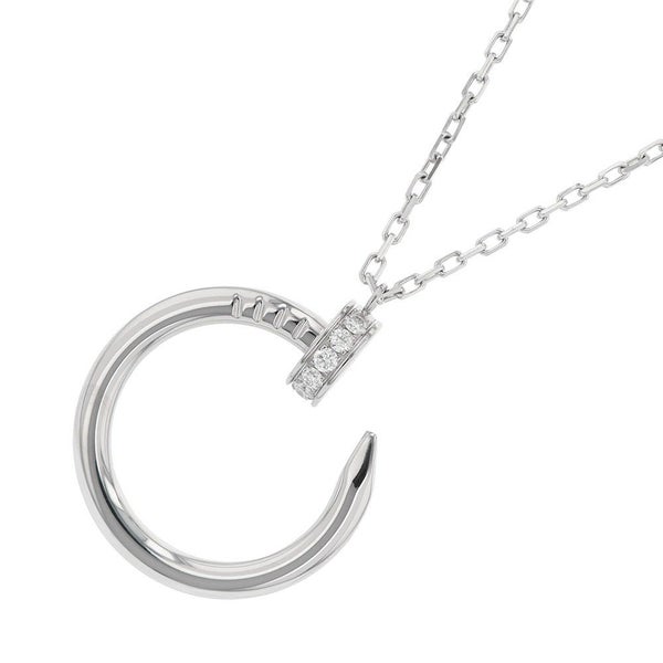 カルティエ ネックレス ジュスト アン クル ネックレス ダイヤモンド 36P 計0.38ct K18WGホワイトゴールド B7224897 ペンダント