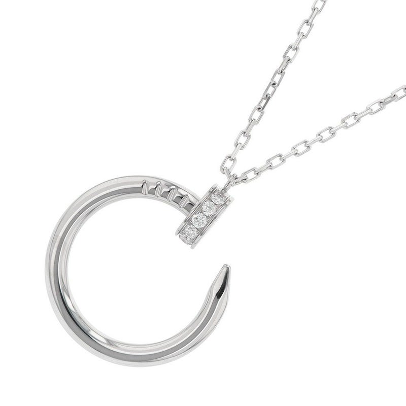 カルティエ ネックレス ジュスト アン クル ネックレス ダイヤモンド 36P 計0.38ct K18WGホワイトゴールド B7224897 ペンダント