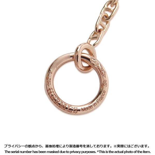 エルメス ブレスレット シェーヌダンクル ファランドール ダイヤモンド K18PGピンクゴールド サイズSH HERMES ジュエリー