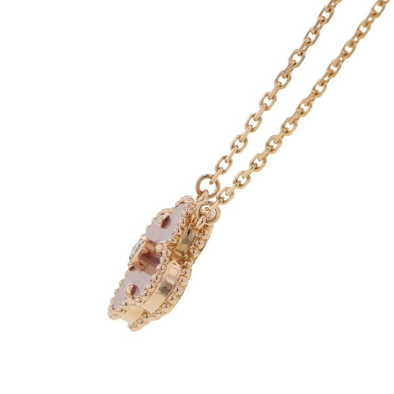 ヴァンクリーフ&アーペル ネックレス ヴィンテージ アルハンブラ ロードナイト ダイヤ 1P K18PG VCARP7TD00 2021年ホリデー限定