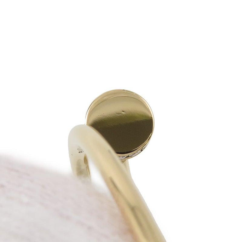 カルティエ ピアス ジュスト アン クル フープ イヤリング ラージモデル ダイヤモンド 28P 計0.17ct K18YG B8301225 フープピアス