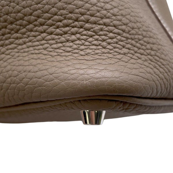 エルメス ハンドバッグ ピコタンロックPM エトゥープ/シルバー金具 トリヨンクレマンス U刻印