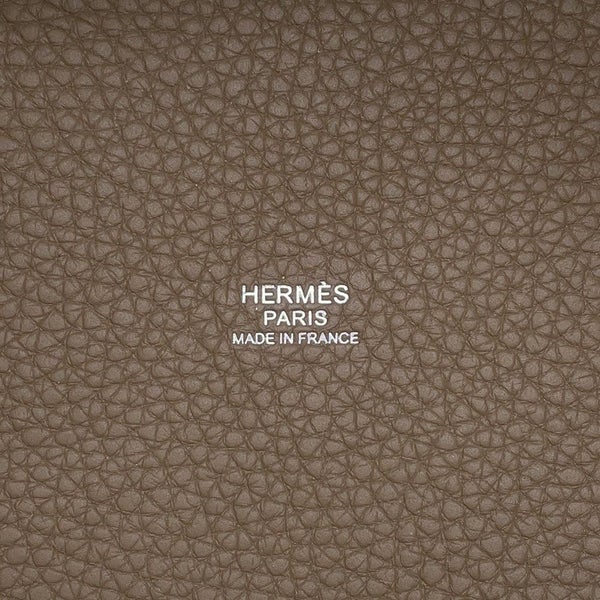 エルメス ハンドバッグ ピコタンロックPM エトゥープ/シルバー金具 トリヨンクレマンス U刻印