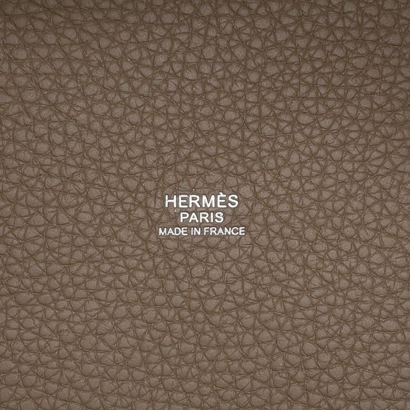 エルメス ハンドバッグ ピコタンロックPM エトゥープ/シルバー金具 トリヨンクレマンス U刻印