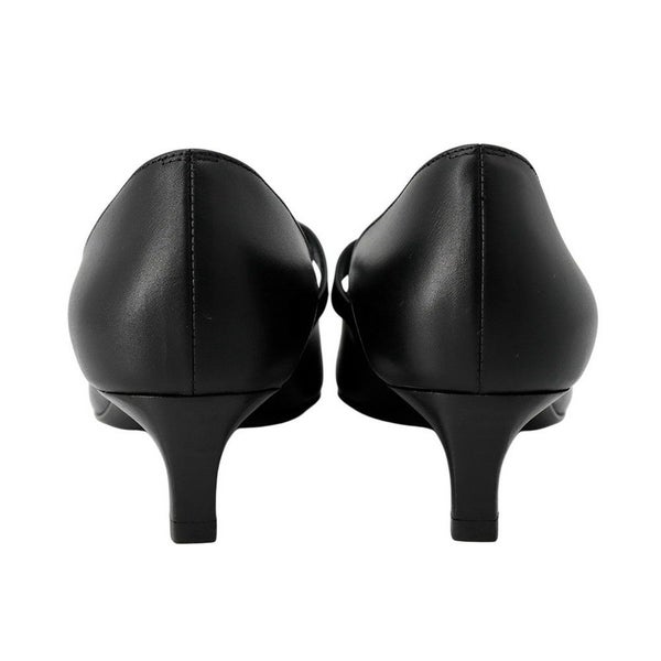 エルメス パンプス キアラ40 ケリーバックル カーフレザー レディースサイズ37 HERMES 黒