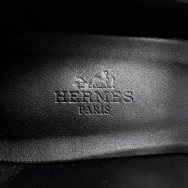 エルメス パンプス キアラ40 ケリーバックル カーフレザー レディースサイズ37 HERMES 黒