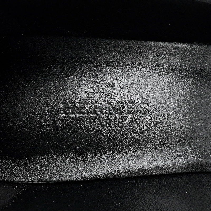 エルメス パンプス キアラ40 ケリーバックル カーフレザー レディースサイズ37 HERMES 黒