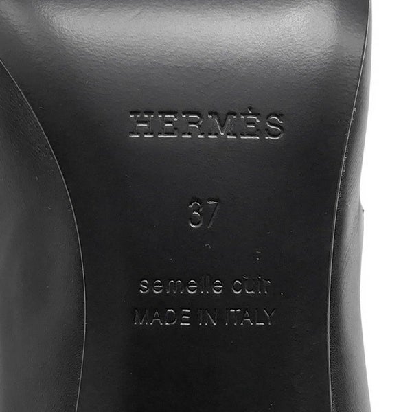 エルメス パンプス キアラ40 ケリーバックル カーフレザー レディースサイズ37 HERMES 黒