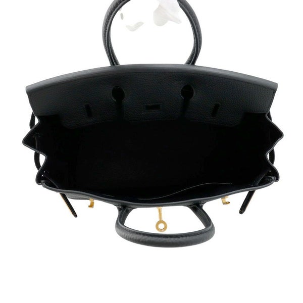 エルメス バーキン25 ブラック/ゴールド金具 トゴ K刻印 HERMES Birkin ハンドバッグ 黒