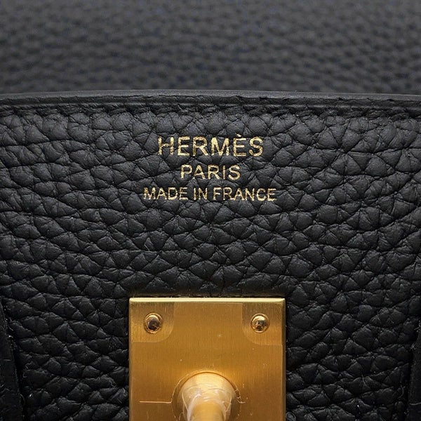 エルメス バーキン25 ブラック/ゴールド金具 トゴ K刻印 HERMES Birkin ハンドバッグ 黒