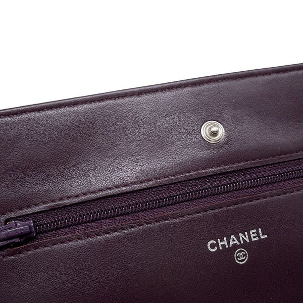 シャネル チェーンウォレット マトラッセ ココマーク ラムスキン キルティング A33814 CHANEL 財布