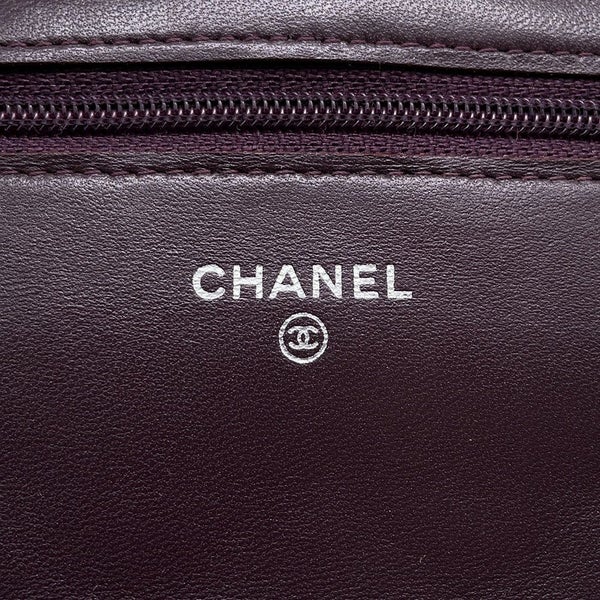シャネル チェーンウォレット マトラッセ ココマーク ラムスキン キルティング A33814 CHANEL 財布
