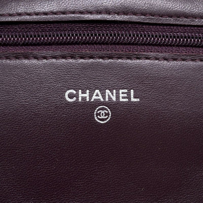 シャネル チェーンウォレット マトラッセ ココマーク ラムスキン キルティング A33814 CHANEL 財布