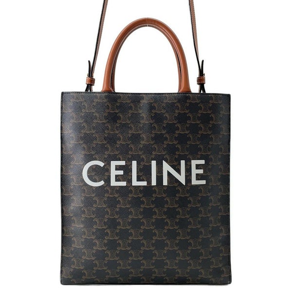 セリーヌ トートバッグ スモール バーティカル カバ トリオンフキャンバス CELINE バッグ