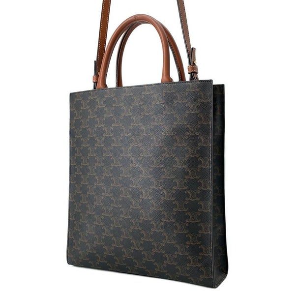 セリーヌ トートバッグ スモール バーティカル カバ トリオンフキャンバス CELINE バッグ