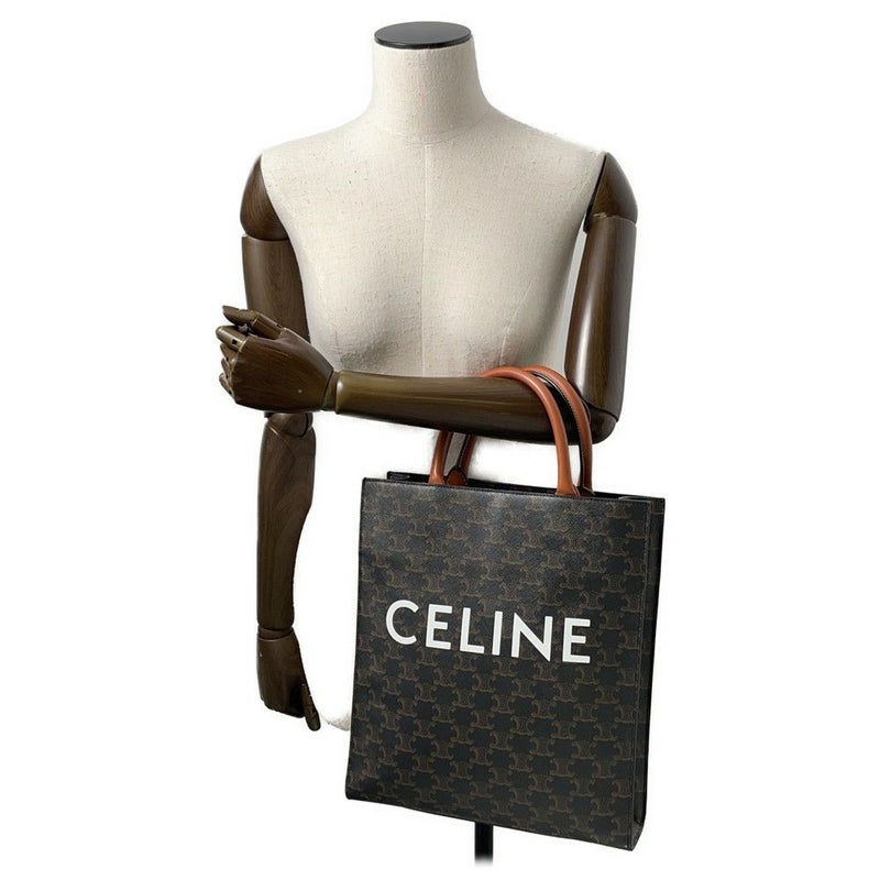 セリーヌ トートバッグ スモール バーティカル カバ トリオンフキャンバス CELINE バッグ