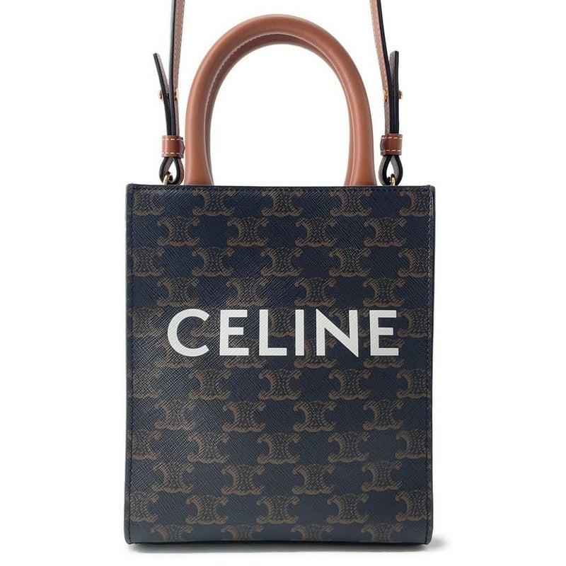 セリーヌ ハンドバッグ トリオンフ ミニ バーティカル カバ 194372 2wayショルダーバッグ