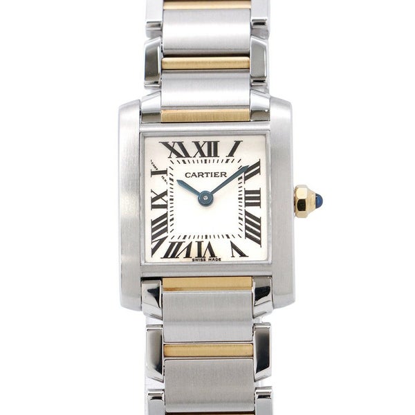 カルティエ タンク フランセーズ SM W51007Q4 Cartier 腕時計 クォーツ 白文字盤